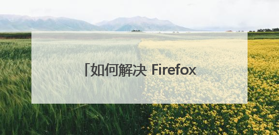 如何解决 Firefox 此连接是不受信任的 加入例外也不行，能否强行浏览